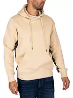 Bluzy męskie - G-STAR RAW Męska bluza z kapturem z logo, beżowy (Brown Rice D22014-d174-d309), S - miniaturka - grafika 1