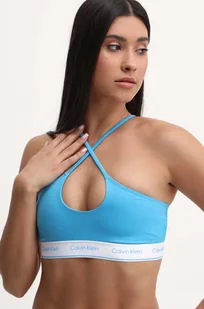 Calvin Klein biustonosz kąpielowy kolor niebieski miękka miseczka - Stroje kąpielowe - miniaturka - grafika 1