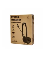 Słuchawki - Logilink On-Ear Headset HS0052 czarne - miniaturka - grafika 1