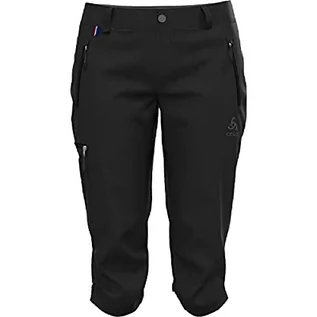 Spodnie damskie - ODLO Spodnie damskie 3/4 Wedgemount, czarne, 10 - grafika 1