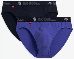 Slipy bambusowe Atlantic 2MP-1565 granat/fiolet - Majtki męskie - miniaturka - grafika 1