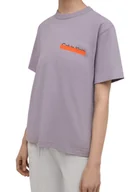 Koszulki i topy damskie - T -shirt koszulka Calvin Klein Heavy Weight Logo K20K203717 PDD XL - miniaturka - grafika 1