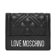 Portfele - Mały Portfel Damski LOVE MOSCHINO JC5601PP1NLA000B Czarny - miniaturka - grafika 1