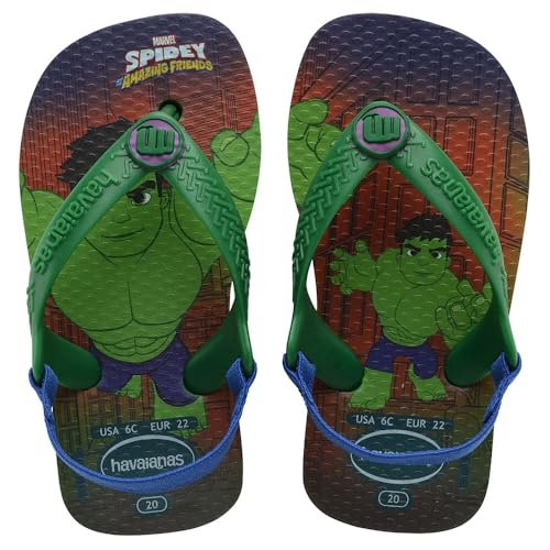 Havaianas Baby Marvel, klapki dziecięce, Zielona, 21 EU
