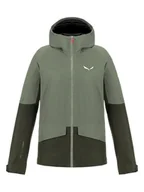 Kurtki i kamizelki sportowe damskie - Salewa Kurtka funkcyjna "Puez GTX 2L" w kolorze khaki - miniaturka - grafika 1