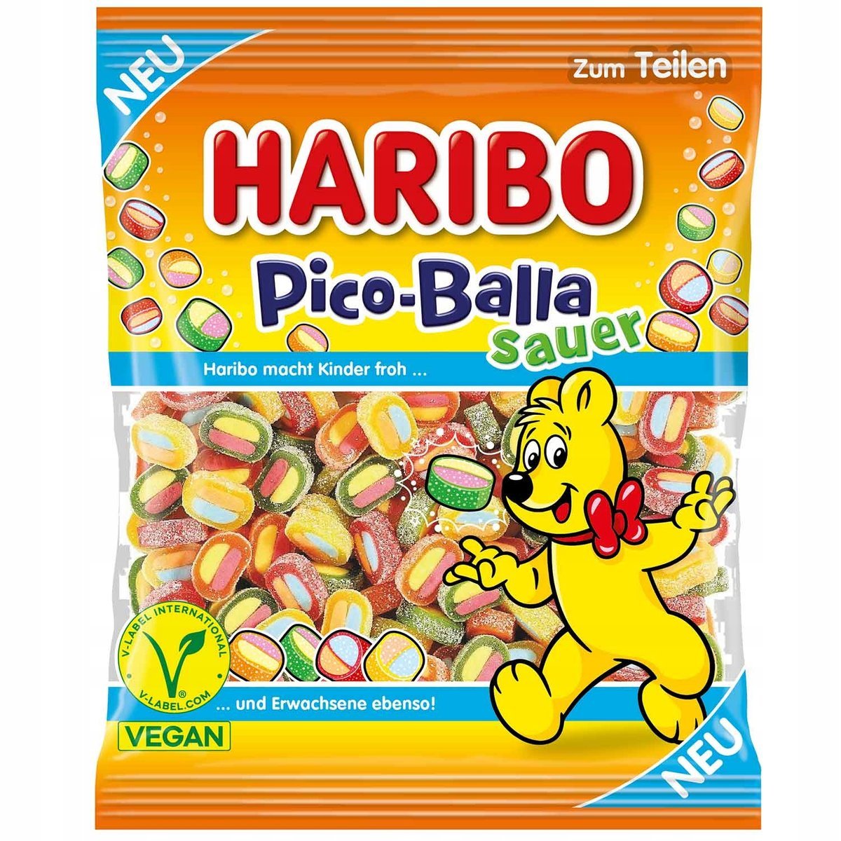 Haribo Pico Balla Sauer Kwaśne Żelki 160g z Niemiec