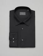 Koszule męskie - koszula forenza 00363 długi rękaw czarna slim fit - miniaturka - grafika 1