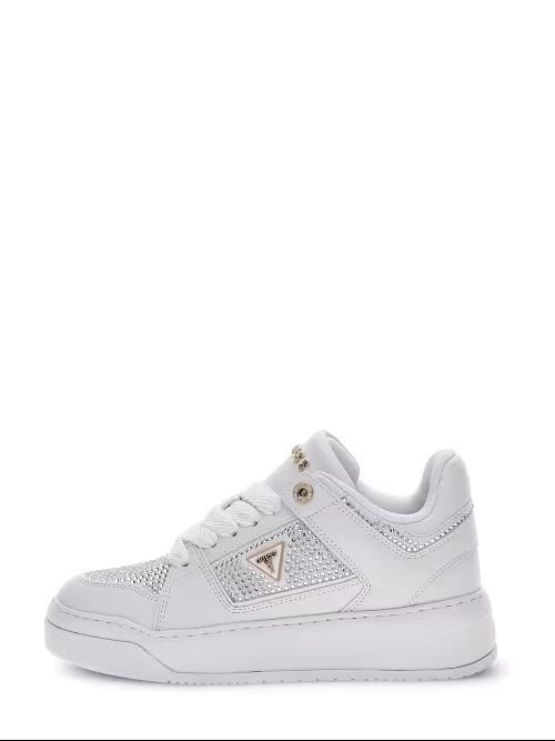 sneakers donna guess fltdl2 lea12 delove2 white