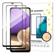 Szkła hartowane na telefon - Wozinsky zestaw 2x super wytrzymałe szkło hartowane Full Glue na cały ekran z ramką Case Friendly Samsung Galaxy A32 5G czarny hurtel-76886-0 - miniaturka - grafika 1