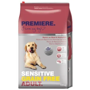 PREMIERE Sensitive Grain Free Adult Wołowina 12 kg - Sucha karma dla psów - miniaturka - grafika 1