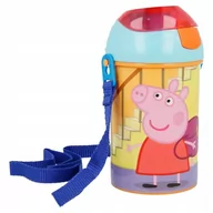 Bidony dla dzieci - Stor, Świnka Peppa, Bidon niekapek, 450 ml - miniaturka - grafika 1