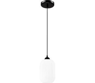 Żyrandol na lince HARMA 1xE27/15W/230V śr. 14 cm biały/czarny - Lampy sufitowe - miniaturka - grafika 1