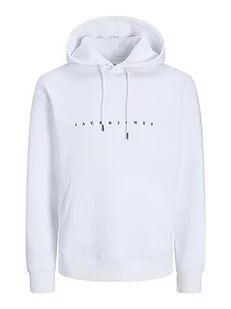 Bestseller A/S Męska bluza z kapturem JJESTAR JJ Sweat Hood NOOS, biała, XXL, biały, XXL - Bluzy męskie - miniaturka - grafika 1