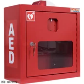 Sprzęt przeciwpożarowy - BM-DEFI-BOX - Szafka na defibrylator z alarmem dźwiękowo-świetlnym - 400x400x200 - miniaturka - grafika 1