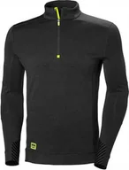 Koszulki sportowe męskie - Helly Hansen Koszulka termo Helly Hansen Lifa Half Zip Black - miniaturka - grafika 1