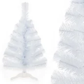 Choinki - CHOINKA SZTUCZNA mała biała gęsta OŚNIEŻONA SOSNA 70 cm + STABILNY STOJAK - miniaturka - grafika 1