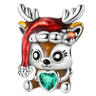 Charms do Pandora - CHARMS ŚWIĘTA RENIFER - Charmsy Charms do Pandora - CHARMS ŚWIĘTA RENIFER - Charmsy - miniaturka - grafika 1