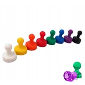 Pinezki - MAGNES Neodymowy NA TABLICĘ 19x25 mm Lodówkę Pinezka MOCNE Biurowe KOLOROWE - miniaturka - grafika 1