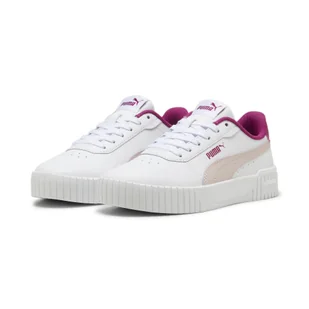 Młodzieżowe sneakersy Carina 2.0 PUMA White Mauve Mist Magenta Gleam Pink - Buty trekkingowe damskie - miniaturka - grafika 1