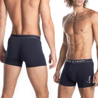 Majtki męskie - BOKSERKI męskie Lama M-983 bawełniane dopasowane szorty - M - miniaturka - grafika 1