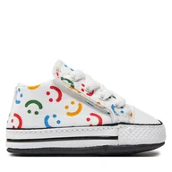 Buty dla chłopców - Tenisówki Converse Chuck Taylor All Star Cribster Easy On Doodles A06353C Biały - miniaturka - grafika 1