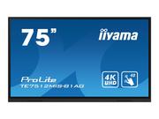 Monitory - IIYAMA TE7512MIS-B1AG X 76inch Touchpanel 4K IPS 400cd 40touch points IR VGA HDMIx3 USB-Cx1 spakers 2x16W - miniaturka - grafika 1