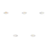 Lampy ogrodowe - QAZQA Nowoczesny reflektor gruntowy biały z LED IP67 - Linsey - miniaturka - grafika 1