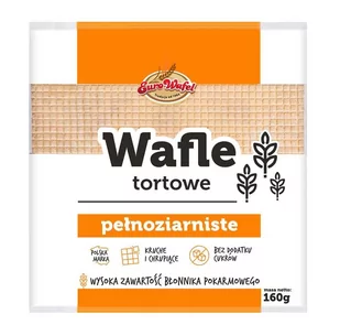 Eurowafel Wafle Tortowe Kwadratowe 160g - Batoniki - miniaturka - grafika 1