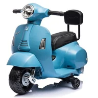 Pojazdy elektryczne dla dzieci - Jeździk Dla Dziecka Skuter Vespa Na Akumulator Z Oparciem Niebieski - miniaturka - grafika 1