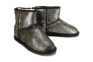EMU AUSTRALIA T12358 WALLABY MINI METALLIC TEENS black, botki damskie - Emu Australia - Botki damskie - miniaturka - grafika 1