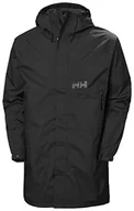 Płaszcze męskie - Helly Hansen Męski Active długi płaszcz, 990 czarny, L - miniaturka - grafika 1