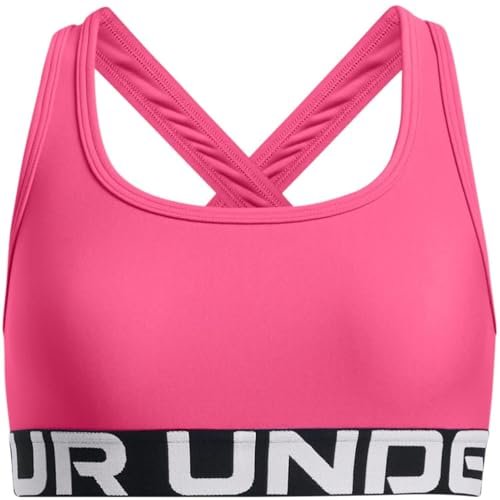 Under Armour Biustonosz G Crossback - Super Różowy/Biały - YXL