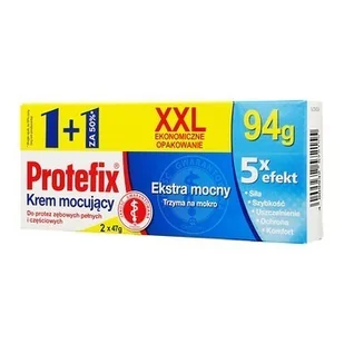 QUEISSER PHARMA GMBH & CO. Protefix Ekstra mocny XXL krem mocujący do protez zębowych 2x 47 g 9080515 - Wybielanie zębów - miniaturka - grafika 2