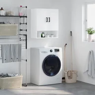 Szafki na klucze - vidaXL Szafka wisząca, biała, 60x31x70 cm, materiał drewnopochodny - miniaturka - grafika 1