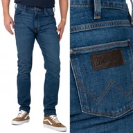 Spodnie męskie - Wrangler LARSTON SLIM Louie Louie SUPER WYTARTY CIEMNY DżINS W36 L34 - miniaturka - grafika 1