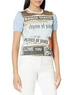Desigual T-shirt damski, niebieski, XL - Koszulki i topy damskie - miniaturka - grafika 1