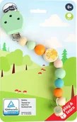 Akcesoria do smoczków - Drewniany łańcuszek do smoczka Lisek Lex bezpieczna zawieszka - miniaturka - grafika 1