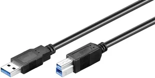 Kabel USB MicroConnect USB3.0 A-B 1m M-M USB3.0AB1B - Kable USB - miniaturka - grafika 1