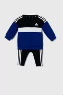 Dresy i komplety dla dziewczynek - adidas dres dziecięcy kolor granatowy - miniaturka - grafika 1