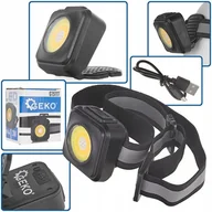 Latarki - Lampa Wstrząsoodporna Latarka Czołowa Czołówka Led Cob 3w 500lm 500mah Ip44 - miniaturka - grafika 1