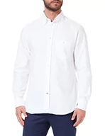 Koszule męskie - 7 For All Mankind Męska koszula z guzikami DOWN Oxford, biała, L - miniaturka - grafika 1