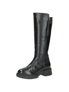 Caprice Damskie buty z ciepłą podszewką 9-26501-43 modne kozaki, Black Nappa, 37 EU, Czarna papka, 37 EU - Kozaki damskie - miniaturka - grafika 1