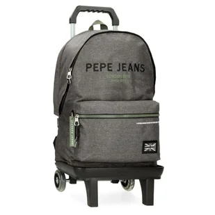 Pepe Jeans Edmon Plecak na laptopa 15,6" z wózkiem szary 31x44x17,5 cm Poliester by Joumma Bags - Torby na laptopy - miniaturka - grafika 1