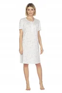 Bielizna nocna - REGINA Koszula nocna bawełniana 009 M NIEBIESKI - miniaturka - grafika 1