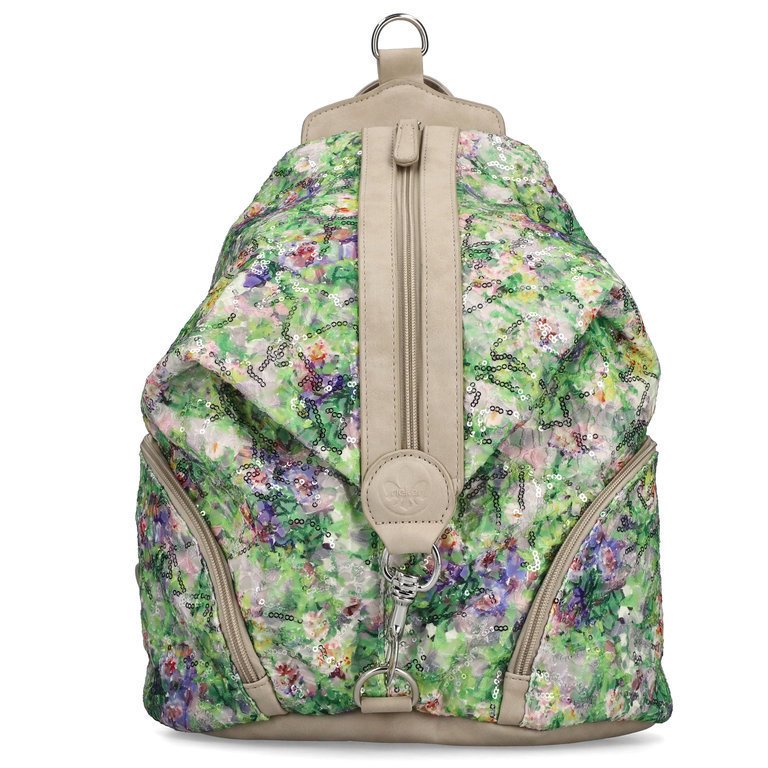 Rieker H1055-92 MULTI plecak damski wielokolorowy/zielony