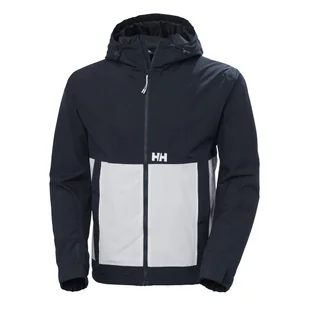 Męska Kurtka HELLY HANSEN RIG RAIN JACKET 54096_597 – Granatowy - Kurtki męskie - miniaturka - grafika 1