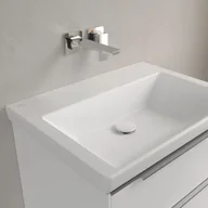 Umywalki - Villeroy & Boch Subway 3.0 Umywalka meblowa 65x47 cm bez przelewu bez otworu na baterię biały mat z powłoką CeramicPlus 4A7068RW - miniaturka - grafika 1