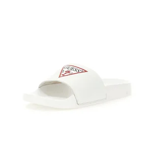 Męskie Klapki GUESS COLICO FM6CLCELE19-WHITE – Biały - Klapki i japonki męskie - miniaturka - grafika 1