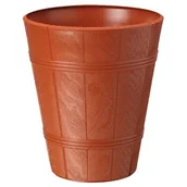 Donice - Osłonka PALMÓWKA drewnopodobna 3 terrakota - miniaturka - grafika 1