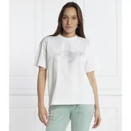 Koszulki i topy damskie - Juicy Couture T-shirt BOYFRIEND SCATTER DIAMANTE | Classic fit - miniaturka - grafika 1